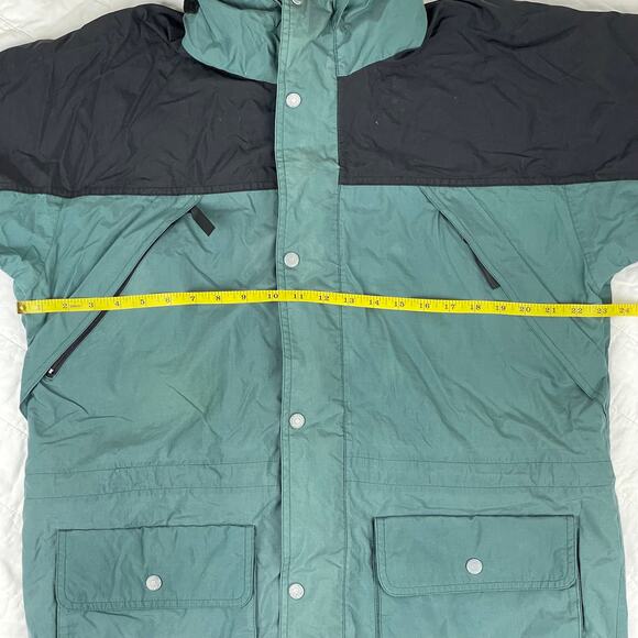 Vintage Woolrich Jacket Hydromax 2100 Windbreaker Hooded Green Black Mens Size L - Picture 11 of 12
